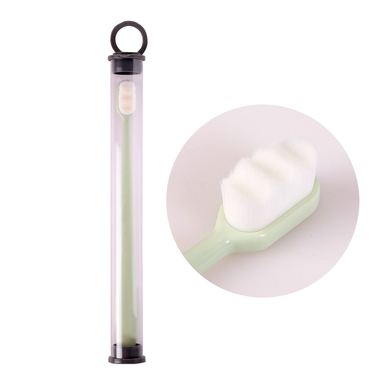 Brosse à dents Ultra-fine, poils Super doux, nettoyage en profondeur, Portable, outils de soins bucco-dentaires, nettoyage buccal, voyage