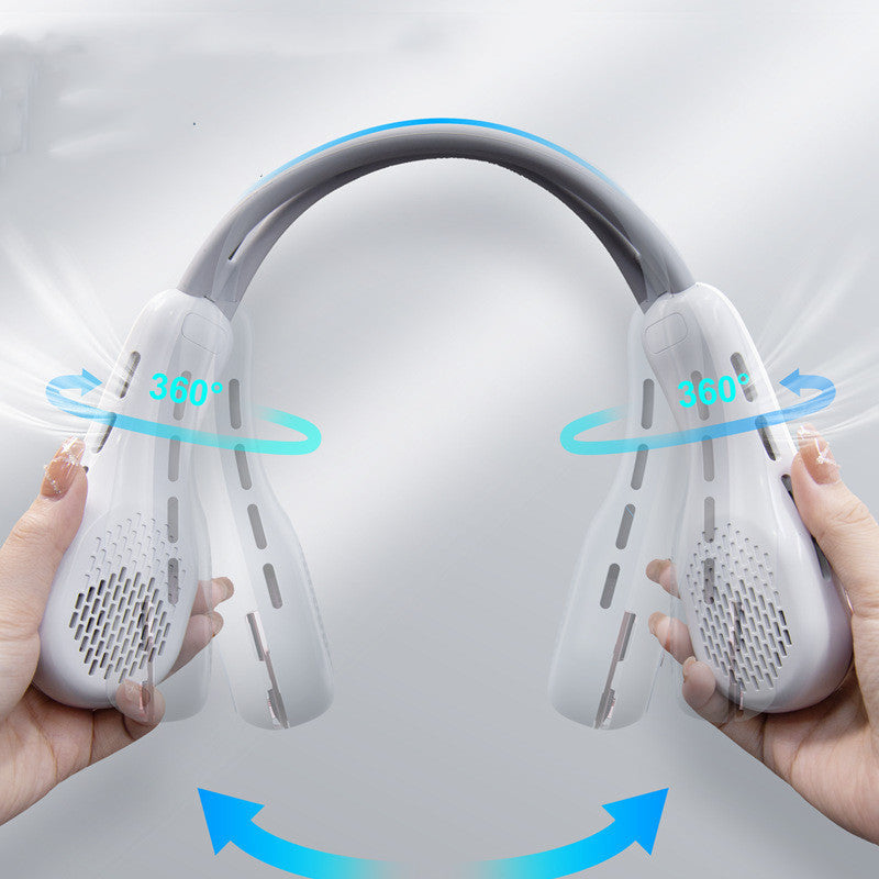 Mini ventilateur silencieux Usb sans lame, lumière d'ambiance suspendue au cou, Gadgets d'été