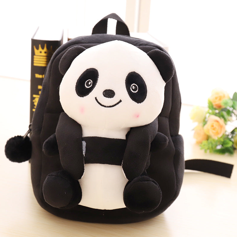 Cartable pour enfants en peluche panda de dessin animé