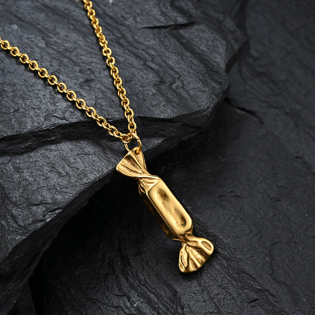 Collar de caramelos con accesorios sencillos y artísticos para jóvenes de estilo japonés