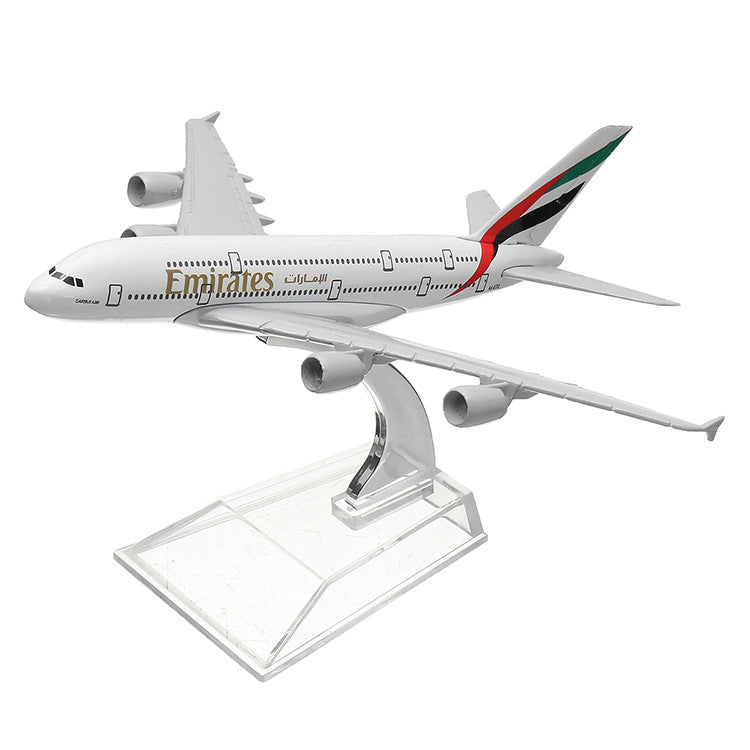 Modèle d'avion de l'aviation civile en alliage, modèle Airbus International, Simulation de modèle d'avion de bureau, décoration