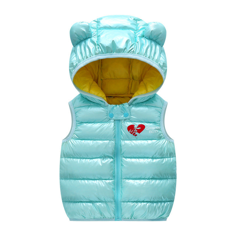 Gilet chaud d'automne pour enfants, gilet sans manches pour bébés garçons et filles, vêtements d'extérieur pour enfants, vestes à capuche