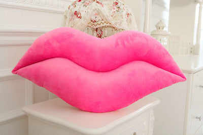 Oreiller créatif et sexy en peluche à grandes lèvres