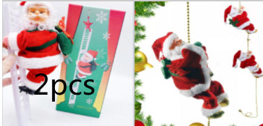 Escalera eléctrica de Papá Noel de plástico