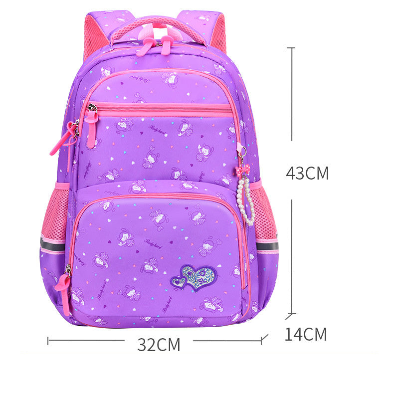 Sac à dos pour enfants de style princesse mignon de dessin animé de mode