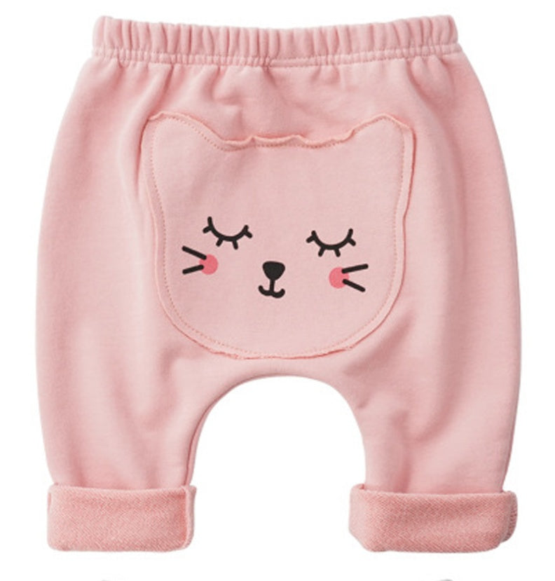 Pantalon bébé patch dessin animé 