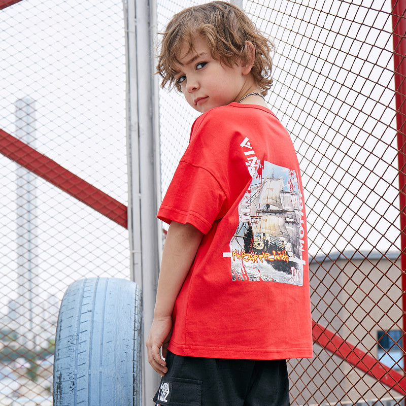 Camiseta infantil estampada