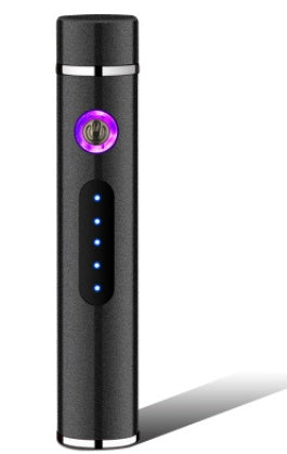 Briquets électriques en métal, coupe-vent, double plasma, rechargeable, USB