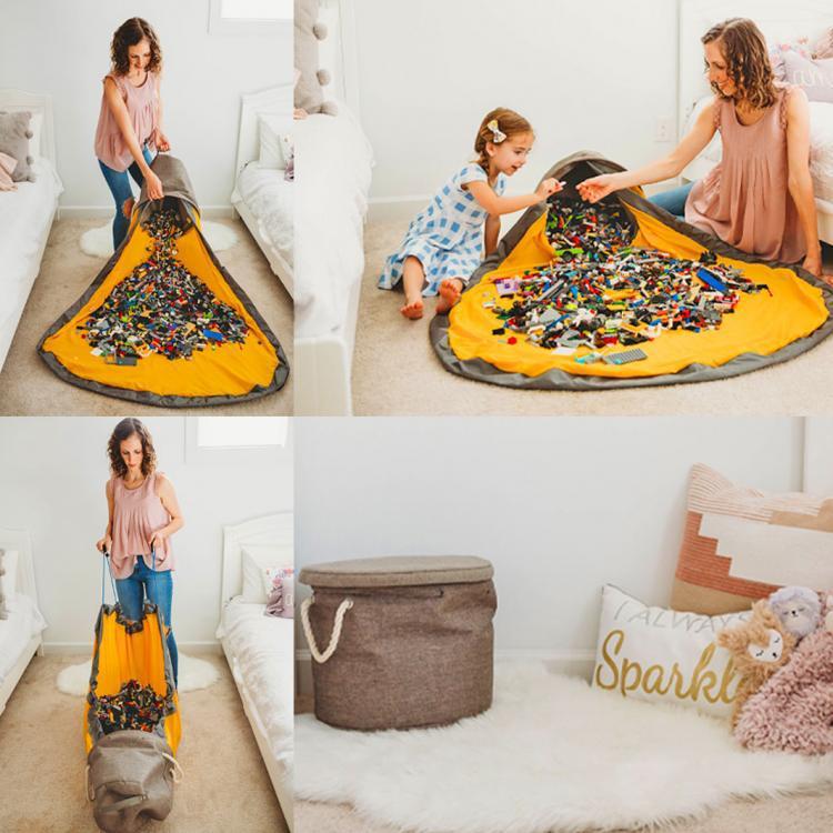 Sac de rangement portable pour jouets d'enfants