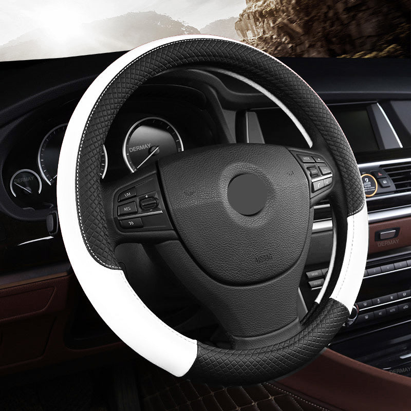 Couvre-volant de voiture universel en cuir