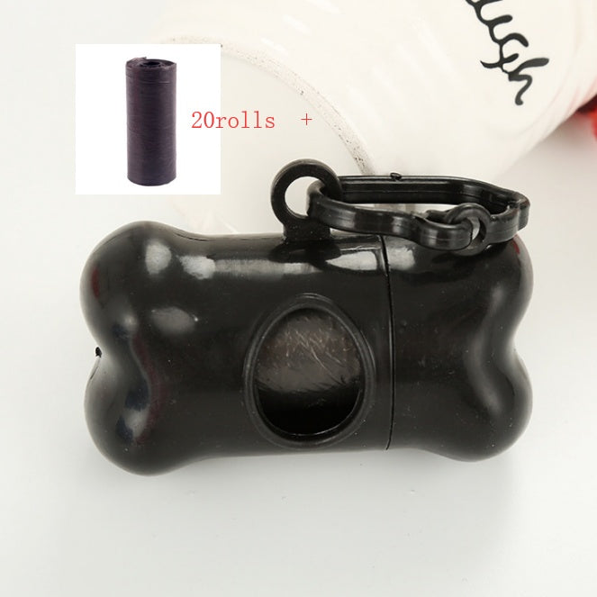 Distributeur de sacs poubelles en forme d'os pour animaux de compagnie