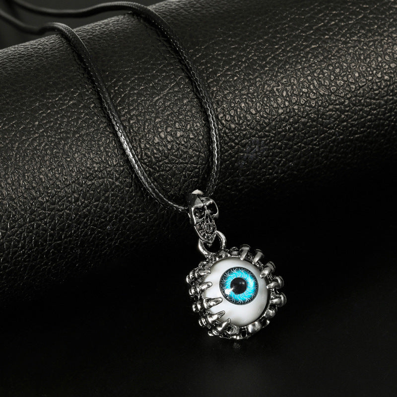 Collar de acero inoxidable punk con personalidad de moda para hombre