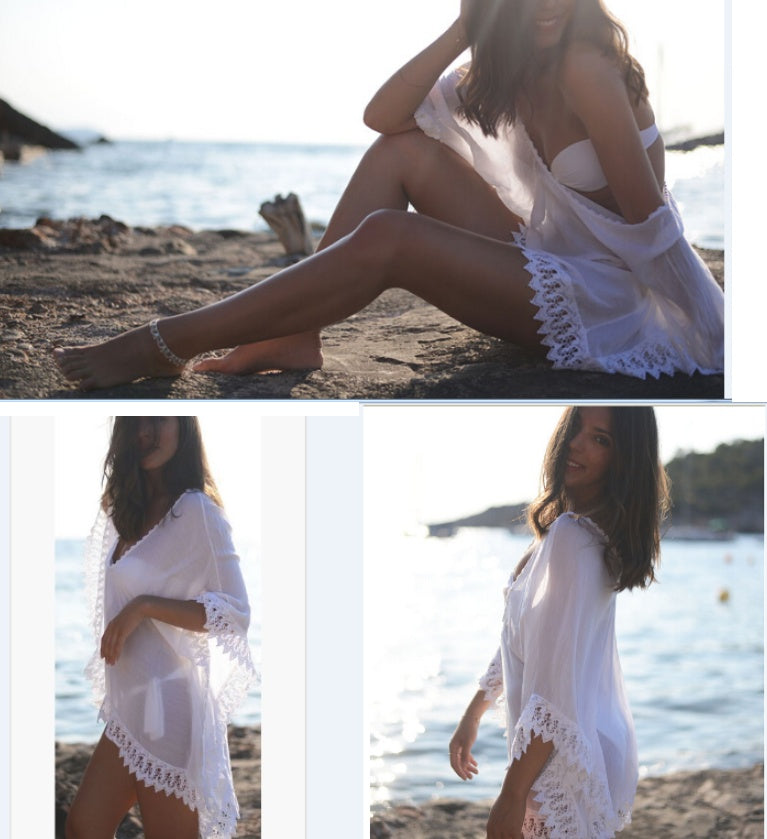 Encubrimiento de playa con borlas