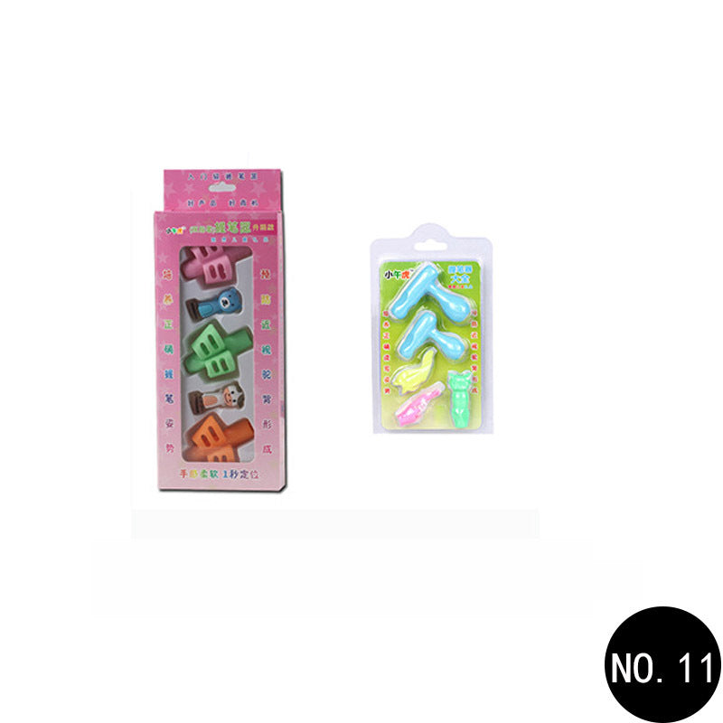 Porte-stylo de papeterie pour enfants, posture d'écriture correcte pour étudiants, dessin animé