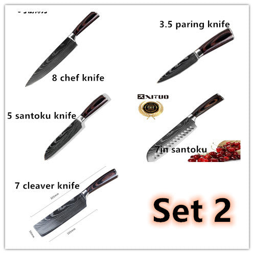 Ensemble spécial menuisier ensemble 6 pièces ensemble 8 pièces couteau couteau de Chef couteau de cuisine couteau de cuisine
