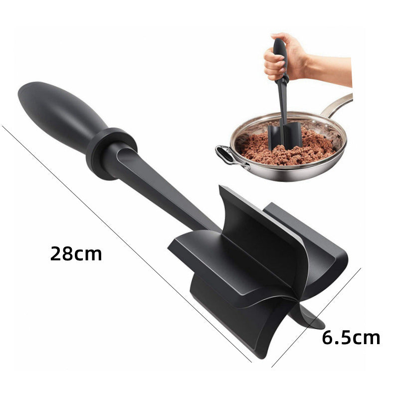 Picadora de carne multifuncional, triturador de carne resistente al calor, picadora de nailon para hamburguesas, utensilio molido, utensilios de cocina antiadherentes, utensilios de cocina