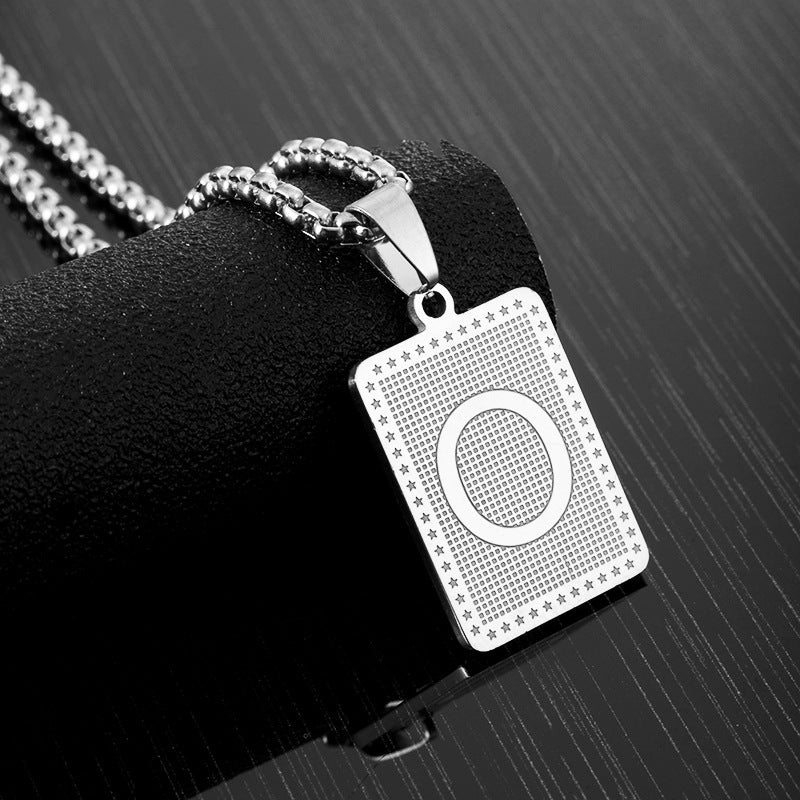 Women's Letter Fashion Stainless Steel Pendant Necklace