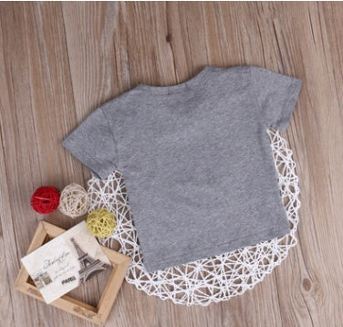 Chemise en coton à manches courtes pour bébé
