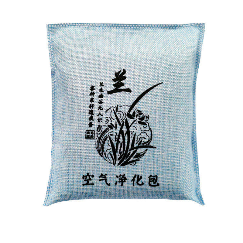 Car 500g Burlap Large Bamboo Charcoal Bag Car Deodorant