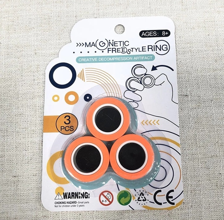 Anillo giratorio de dedo magnético