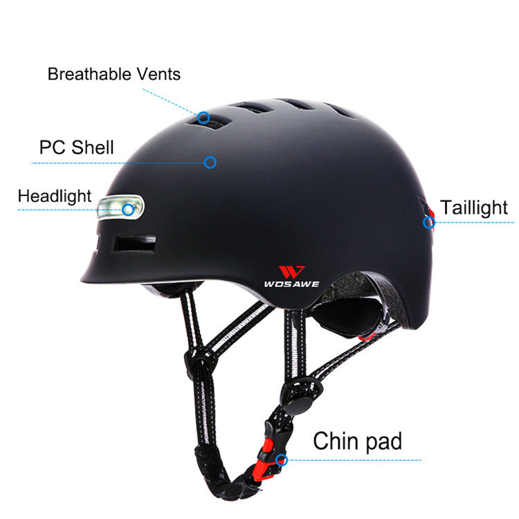 Casque de feu arrière Casque de vélo
