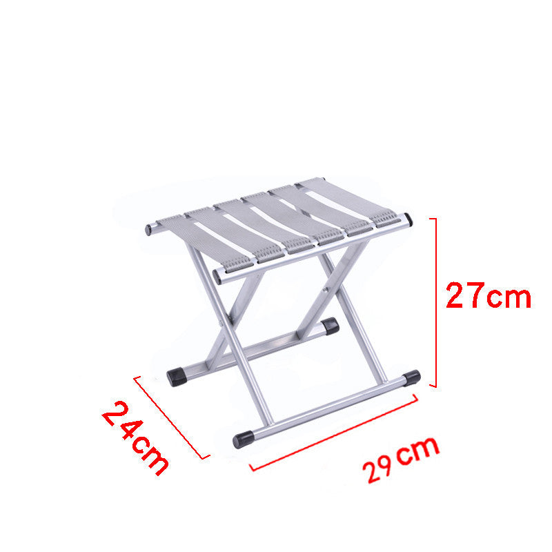 Silla plegable portátil para exteriores.