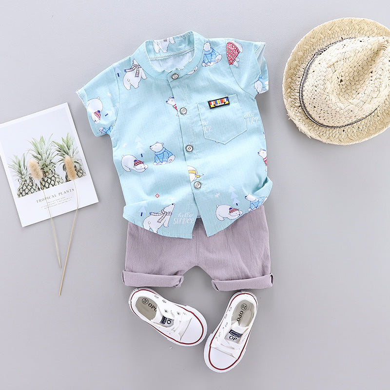 Été nouveaux vêtements pour enfants coréen garçon bébé infantile enfant