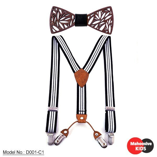 Noeud papillon en bois pour enfants
