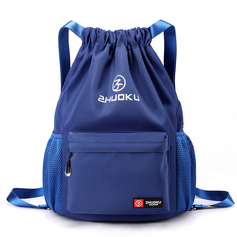 Sac à dos décontracté en tissu Oxford avec cordon de serrage