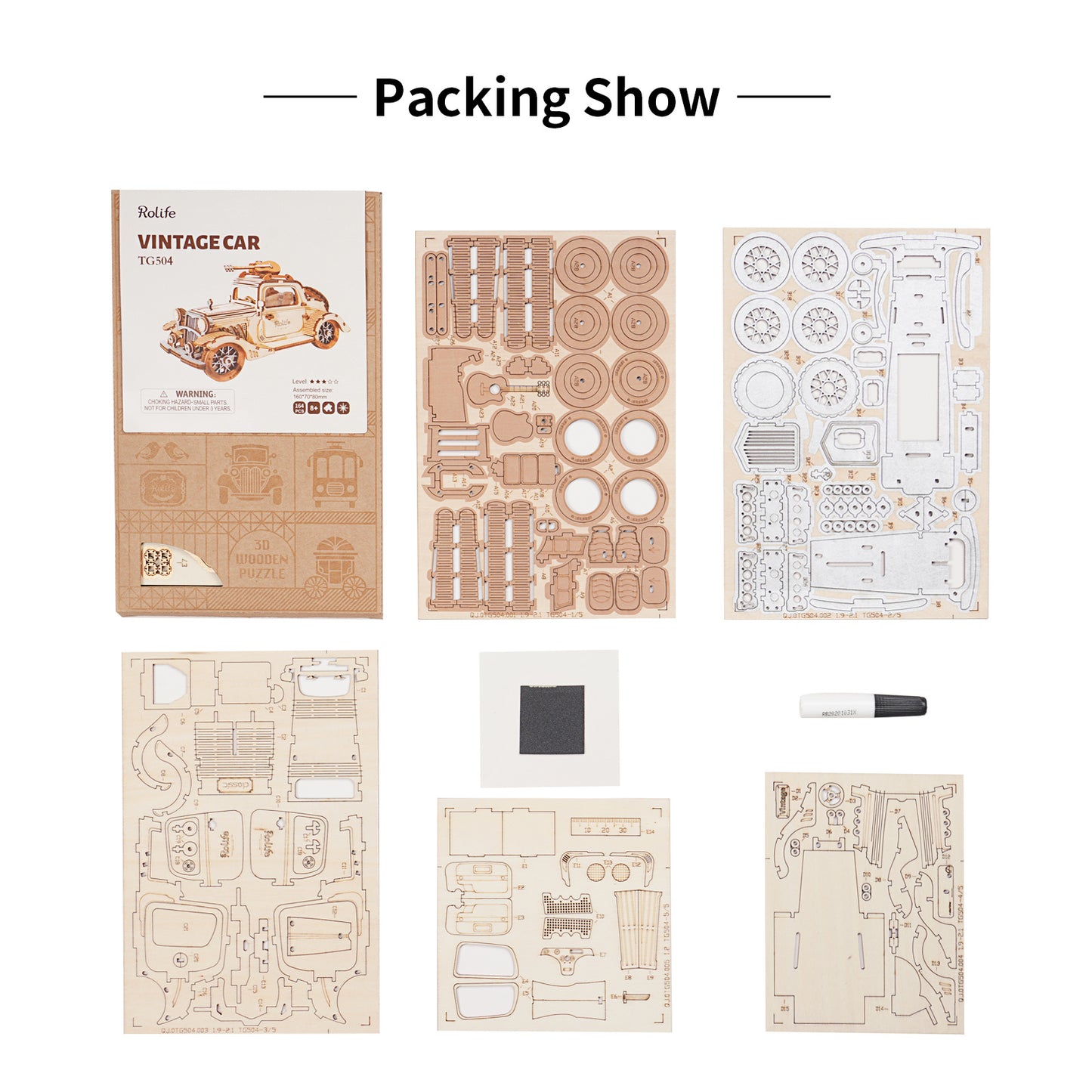 Robotime Rolife – modèle de tramway Vintage 3D, Puzzle en bois, jouets pour enfants, cadeaux de noël et d'anniversaire, TG505, livraison directe