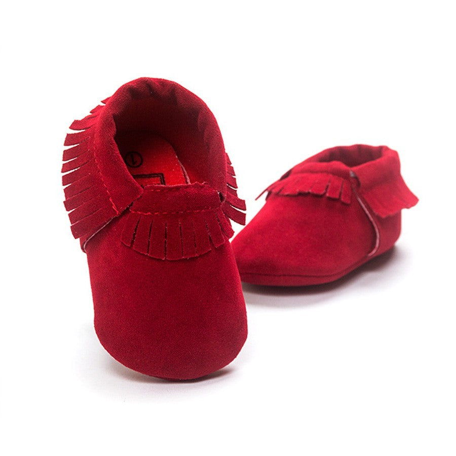 Chaussures de bébé nouveau-né en cuir suédé PU