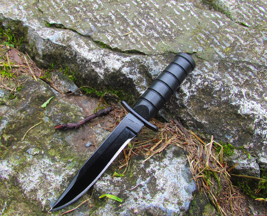 Couteau de survie de camping en acier inoxydable