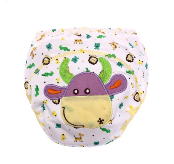 Pantalons à couches de dessin animé pour enfants, pantalons d'apprentissage pour bébés, pantalons d'entraînement respirants en coton pour nourrissons, couches lavables
