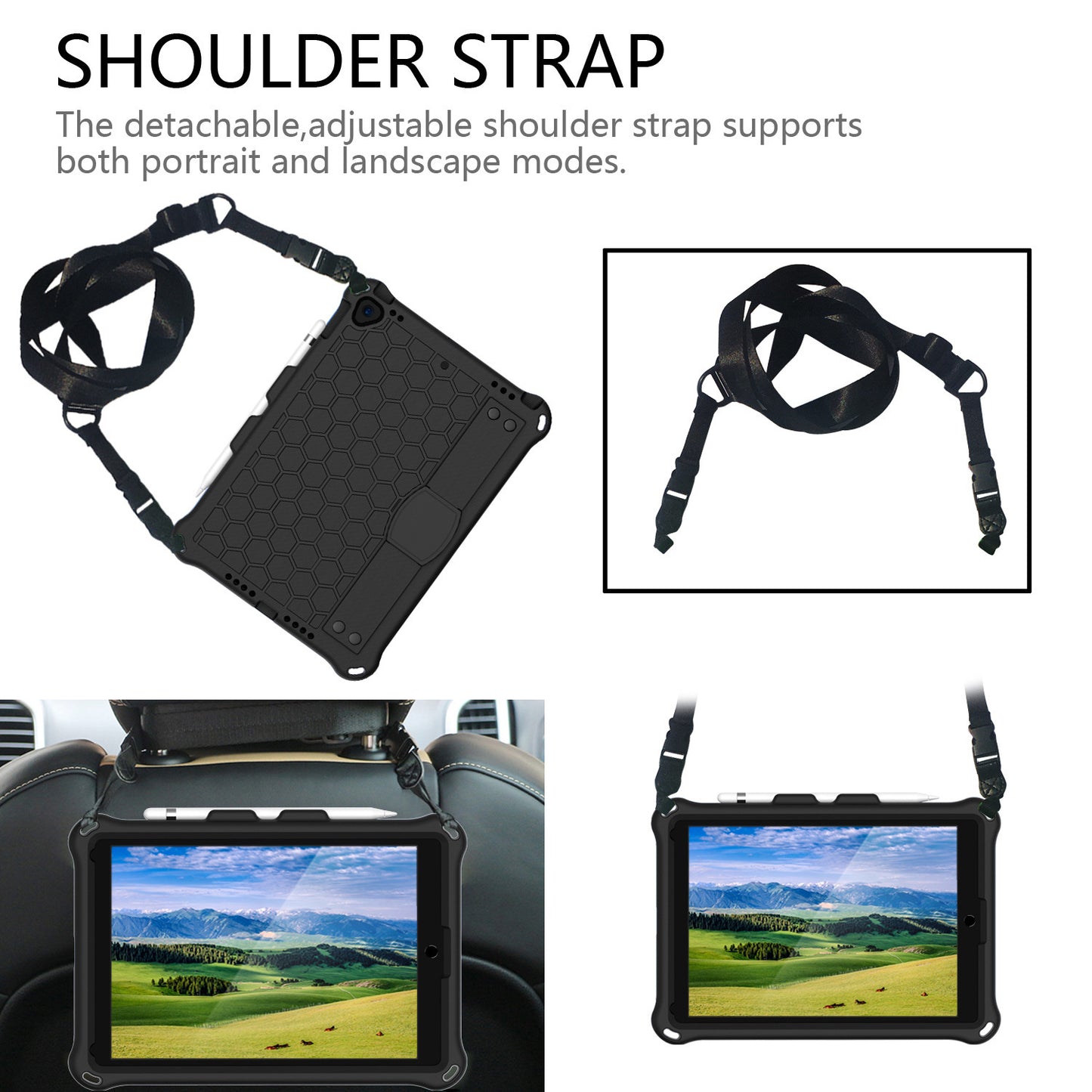 Compatible avec Apple, nouvelle coque EVA en nid d'abeille pour iPad 10.2
