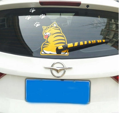 La ventana trasera del comercio exterior se moverá. El limpiaparabrisas trasero del gato de la ventana trasera es adecuado para pegatinas y adhesivos reflectantes para automóviles.