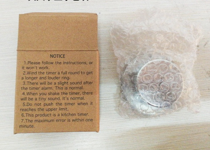 Rappel de réveil de minuterie mécanique d'acier inoxydable de cuisine