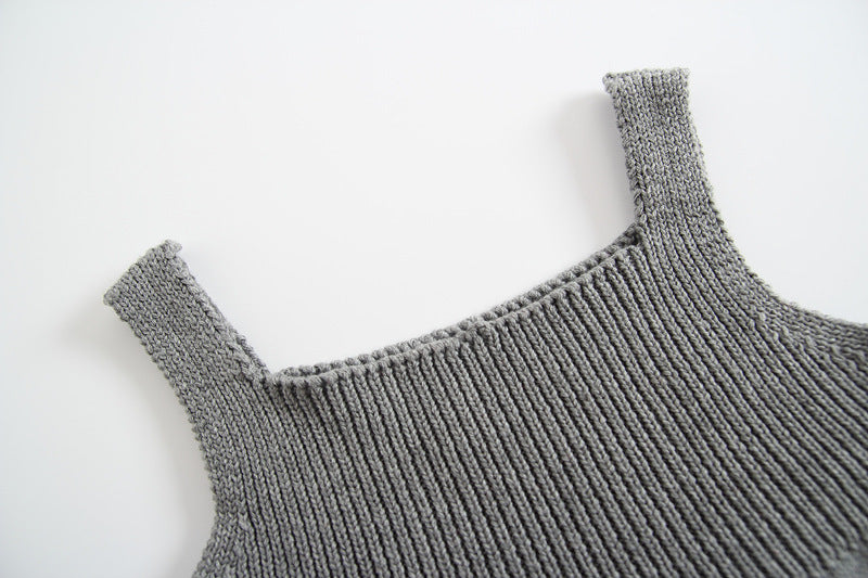 Barboteuse tricotée pour bébé, pull, barboteuse