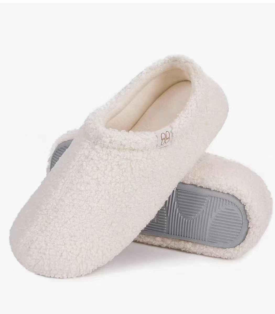 Pantoufles à talons hauts en peluche Teddy