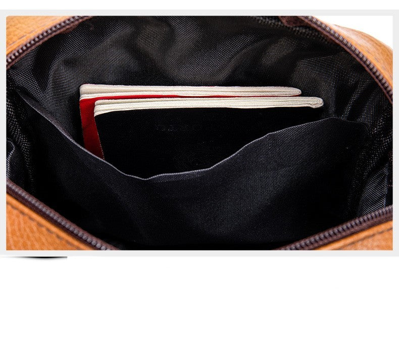 Petit sac à bandoulière en cuir pour hommes d'affaires