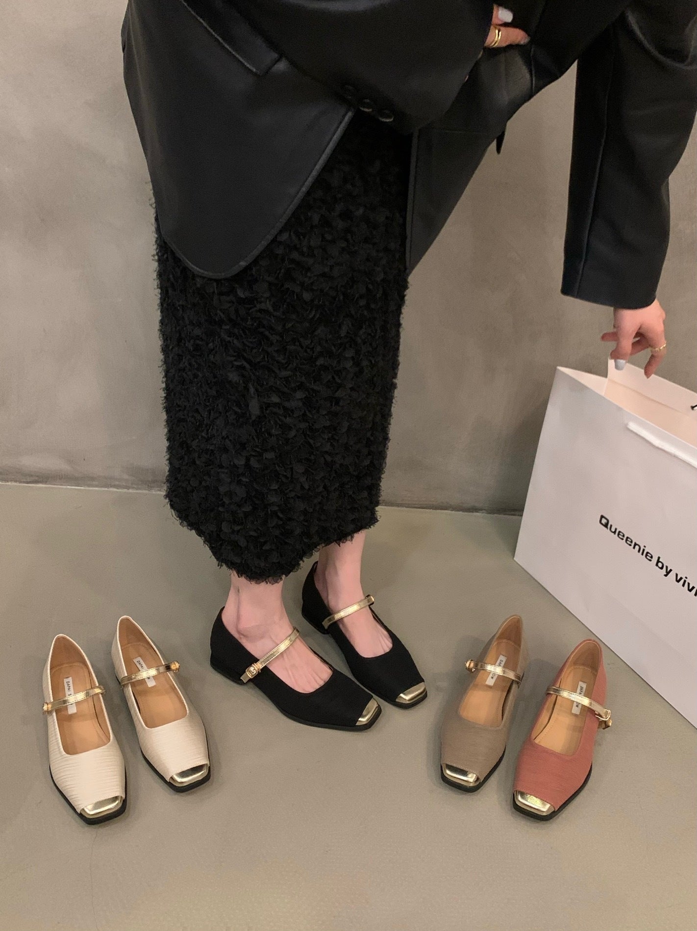 Talon épais Style français Style classique Mary Jane chaussures femmes