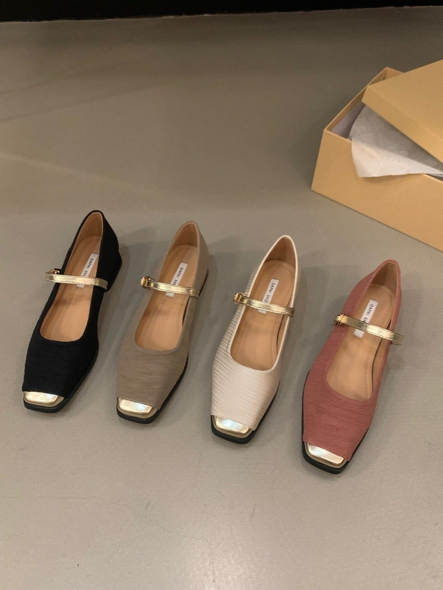 Talon épais Style français Style classique Mary Jane chaussures femmes