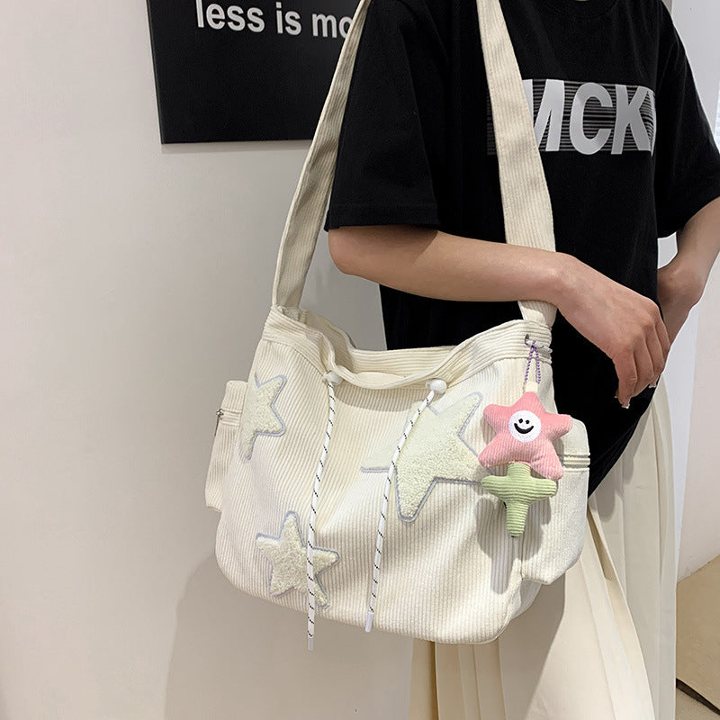 Sac à bandoulière étoile à cinq branches décontracté et sauvage
