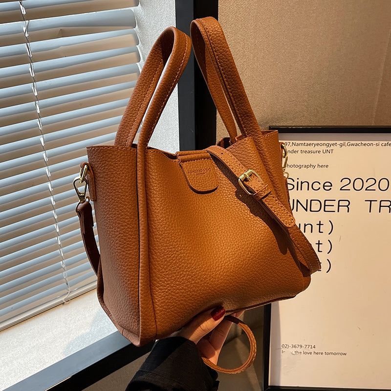 Sac à bandoulière seau portable de grande capacité