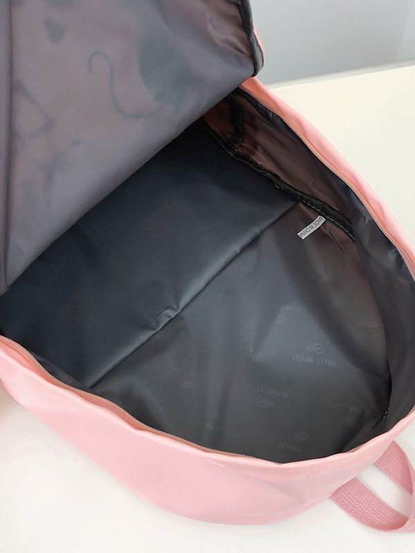 Sac à dos de grande capacité imprimé dessin animé féminin