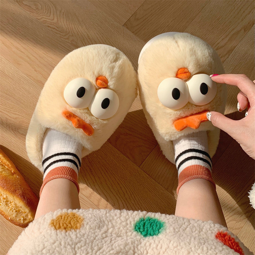 Les pantoufles en coton à bout fermé et à fond souple peuvent être des chaussures de Confinement pour dames