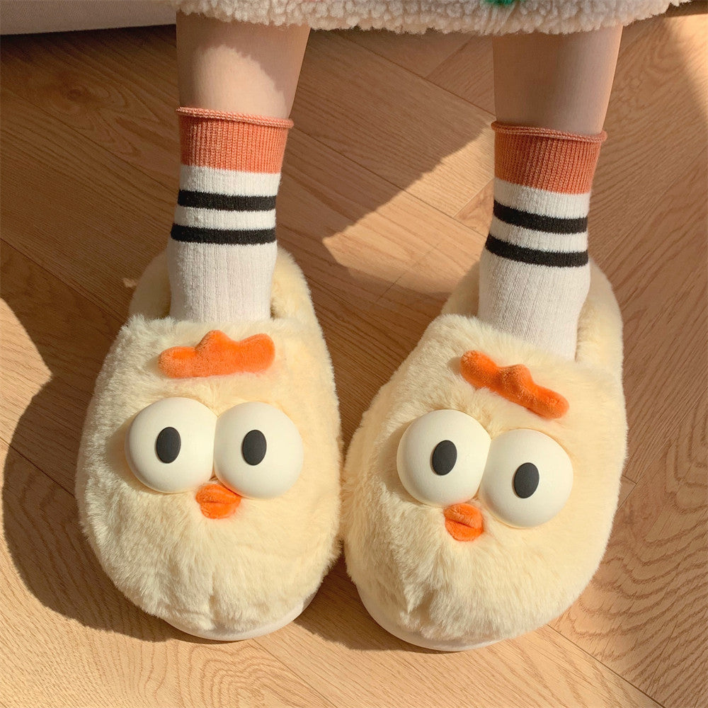 Les pantoufles en coton à bout fermé et à fond souple peuvent être des chaussures de Confinement pour dames
