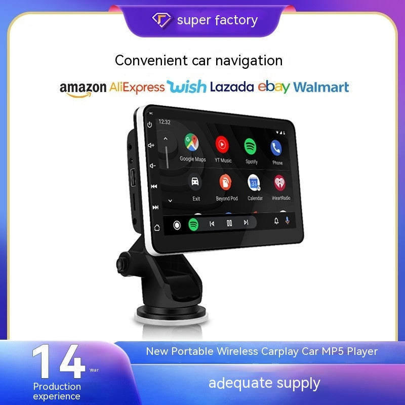 Lecteur sans fil Bluetooth avec image inversée, navigateur de voiture
