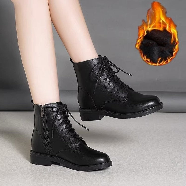 Botas Dr Martens de mujer estilo británico con parte inferior gruesa