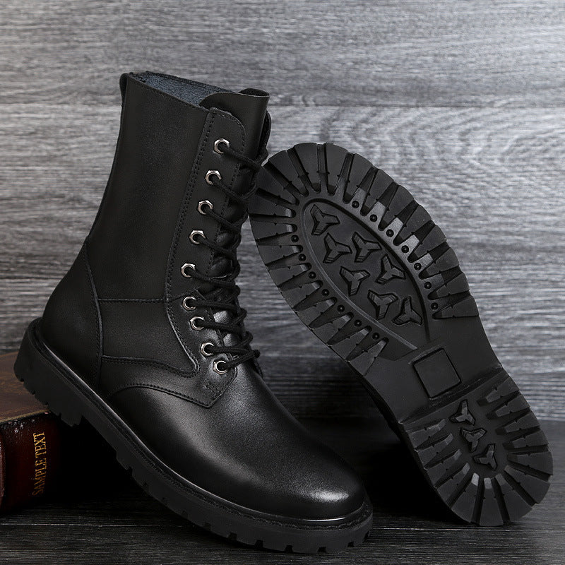 Zapatos de trabajo cálidos con suela hundida para hombre