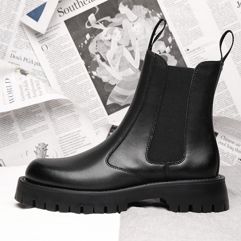 Bottes Dr Martens Doublées En Polaire D'hiver Style Coréen Pour Hommes